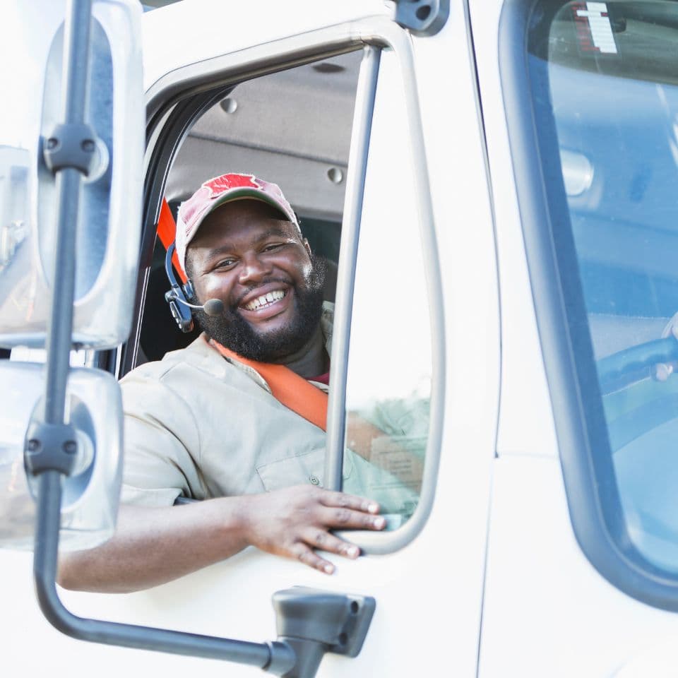 DriveSmart monitored truck driver